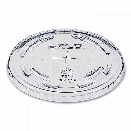 Plastic Cold Cup Lids, Fits 9 oz to 10 oz Cold Cups, Clear, 1,000/Carton (610TS)