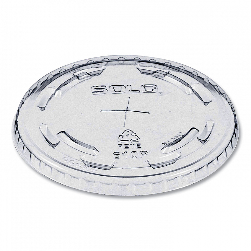 Plastic Cold Cup Lids, Fits 9 oz to 10 oz Cold Cups, Clear, 1,000/Carton (610TS)