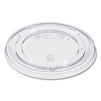 PETE Plastic Flat Cold Cup Lids, Fits 12 oz to 24 oz Cold Cups, Clear, 1,000/Carton (626TP)