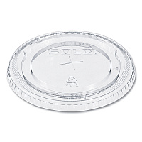 PETE Flat Straw-Slot Cold Cup Lids, Fits 16 oz to 24 oz Cold Cups, Plastic, Clear, 100/Pack, 10 Packs/Carton (626TSCT)