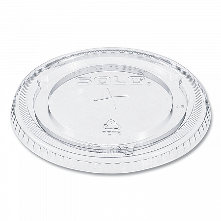 PETE Flat Straw-Slot Cold Cup Lids, Fits 16 oz to 24 oz Cold Cups, Plastic, Clear, 100/Pack, 10 Packs/Carton (626TSCT)