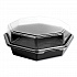 OctaView Hinged-Lid Cold Food Containers, 42 oz, 9.57