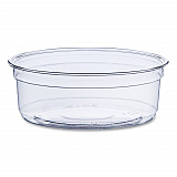 Bare Eco-Forward RPET Deli Containers, ProPlanet Seal, 8 oz, 4.6" Diameter x 1.8" h, Clear, Plastic, 500/Carton (DM8R)