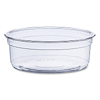Bare Eco-Forward RPET Deli Containers, ProPlanet Seal, 8 oz, 4.6" Diameter x 1.8" h, Clear, Plastic, 500/Carton (DM8R)