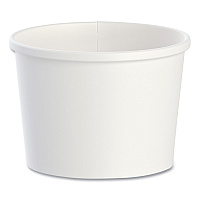 Flexstyle Double Poly Paper Containers, 12 oz, 3.6" Diameter, White, Paper, 25/Bag, 20 Bags/Carton (HS4125WH)