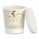 Flexstyle Double Poly Food Combo Packs, 16 oz, Symphony, Paper, 25 Combos/Sleeve, 10 Sleeves/Carton (KHB16ASYM)