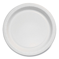 Bare Eco-Forward Clay-Coated Paper Plate, ProPlanet Seal, Mediumweight, 6" dia, White/Brown/Green, 1,000/Carton (MP6B)