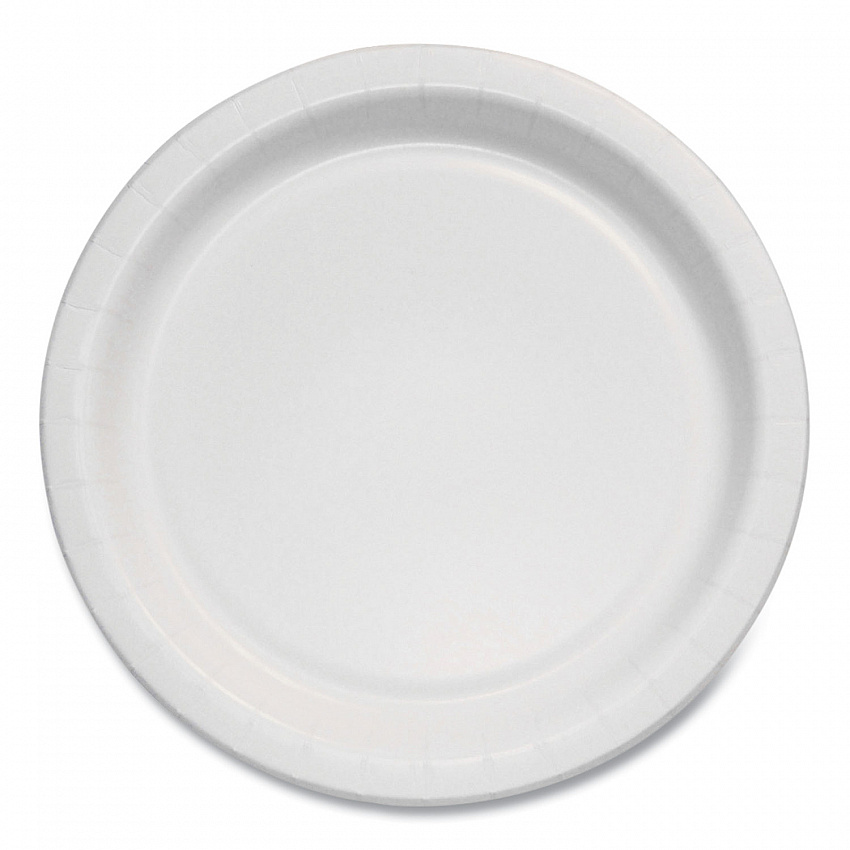 Bare Eco-Forward Clay-Coated Paper Plate, ProPlanet Seal, Mediumweight, 6" dia, White/Brown/Green, 1,000/Carton (MP6B)