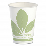 Bare Eco-Forward Paper Cold Cups, ProPlanet Seal, 9 oz, Green/White, 100/Sleeve, 20 Sleeves/Carton (R9BBJD110CT)
