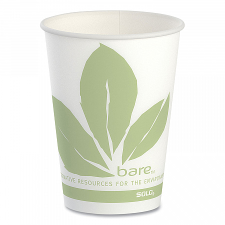 Bare Eco-Forward Paper Cold Cups, ProPlanet Seal, 9 oz, Green/White, 100/Sleeve, 20 Sleeves/Carton (R9BBJD110CT)