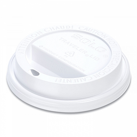 Traveler Cappuccino Style Dome Lid, Fits 10 oz Hot Cups, Plastic, White, 100/Pack, 10 Packs/Carton (TL31R2)