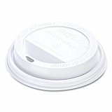 Traveler Cappuccino Style Dome Lid, Fits 10 oz to 24 oz Hot Cups, Plastic, White, 100/Pack, 10 Packs/Carton (TLP316)