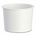 Double Poly Paper Food Container, Squat, 16 oz, White, 25/Pack, 20 Packs/Carton (VS616)