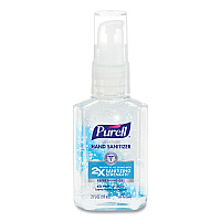 Advanced Hand Sanitizer Refreshing Gel, 2 oz Travel-Sized Pump Bottle, Clean Scent, 24/Carton (305024CMR)