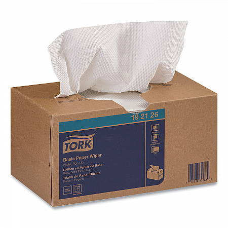Basic Paper Wiper, 1-Ply, 9 x 10.5, White, 250/Box, 24 Boxes/Carton (192126)
