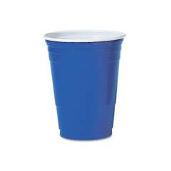 Dart Solo Plastic Party Cold Cups, 16 oz, Blue, 50/Pack (P16BPK)