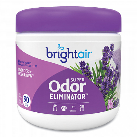 Super Odor Eliminator, Lavender and Fresh Linen, Purple, 14 oz Jar (901325)