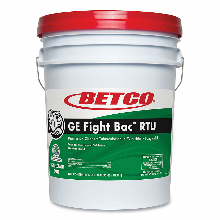 Fight Bac RTU Disinfectant, Fresh Scent, 5 gal Pail (3900500)