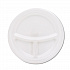 Mediumweight Foam Plates, 3-Compartment Plate, 9