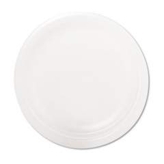 Dart Quiet Classic Laminated Foam Dinnerware Plate, 9" dia, White, 125/Pack (9PWQRPK)