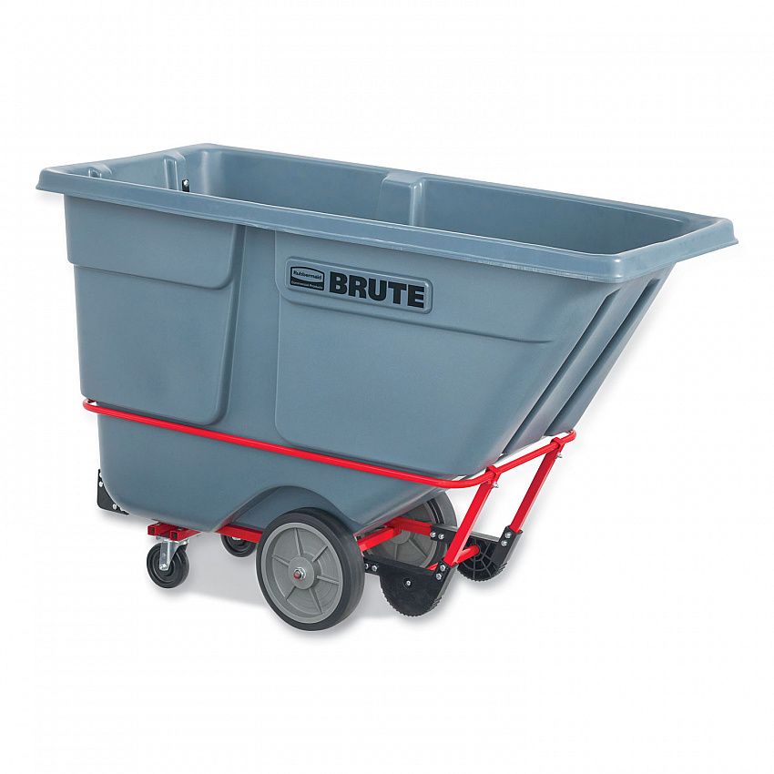 1 cu yd BRUTE DURATILT Frame Tilt Truck, Heavy Duty, 2,100 lb Capacity, Gray (2192467)