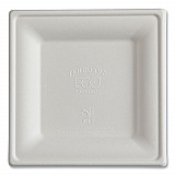 Vanguard Renewable and Compostable Sugarcane Plates, 6 x 6, White, 500/Carton (EPP021NFA)