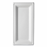 Vanguard Renewable and Compostable Sugarcane Plates, 5 x 10, White, 500/Carton (EPP024NFA)