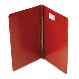 ACCO PRESSTEX Report Cover with Tyvek Reinforced Hinge, Side Bound, Two-Piece Prong Fastener, 3" Capacity, 14 x 8.5, Red/Red (30078)
