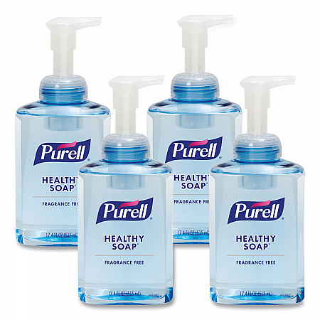 HEALTHY SOAP Gentle and Free Foam, Fragrance-Free, 515 mL, 4/Carton (501604CT)