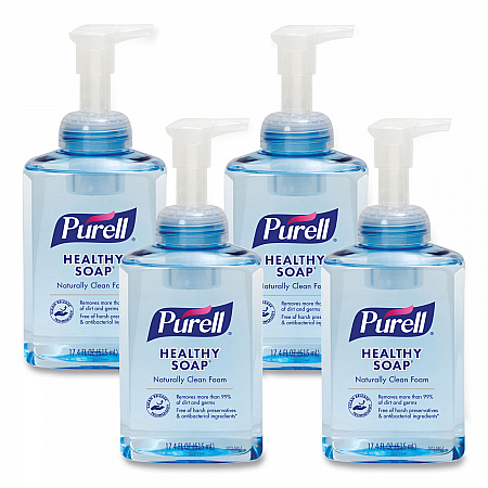 CLEAN RELEASE Technology HEALTHY SOAP Naturally Clean Foam, Citrus Scent, 515 mL, 4/Carton (501304CT)
