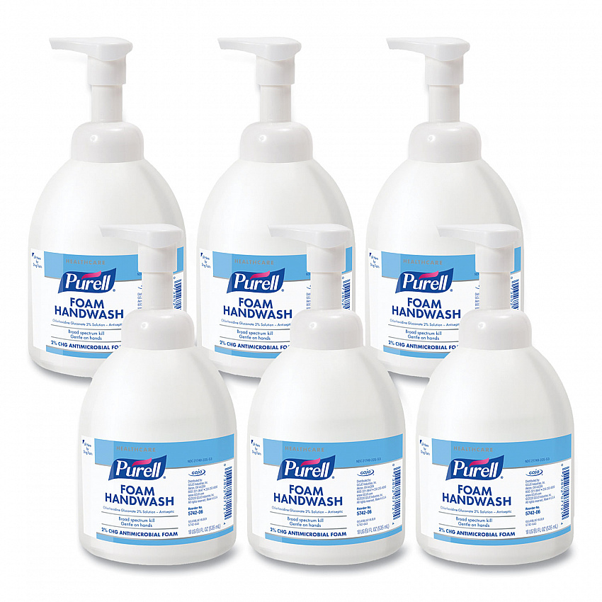 Healthcare HEALTHY SOAP 2% CHG Antimicrobial Foam, Fragrance-Free, 535 mL, 4/Carton (574206CT)