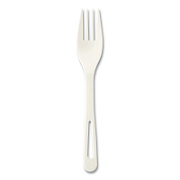 Cutlery Dispenser Refills, Fork, Plastic, Light Beige, 100/Bag, 10 Bags/Carton (FOPS6DP)