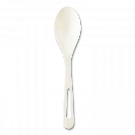Cutlery Dispenser Refills, Spoon, Plastic, Light Beige, 100/Bag, 10 Bags/Carton (SPPS6DP)