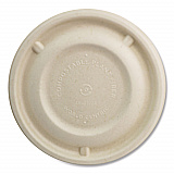 Fiber Lids for Fiber Barrel Bowls, 4.7" Diameter, Natural, Paper, 500/Carton (BBLSC12NLF)