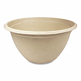 Fiber Barrel Bowls, 12 oz, 4.5" Diameter x 2.5" h, Natural, Paper, 500/Carton (BBSC12NLFP)
