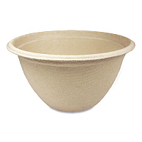Fiber Barrel Bowls, 12 oz, 4.5" Diameter x 2.5" h, Natural, Paper, 500/Carton (BBSC12NLFP)