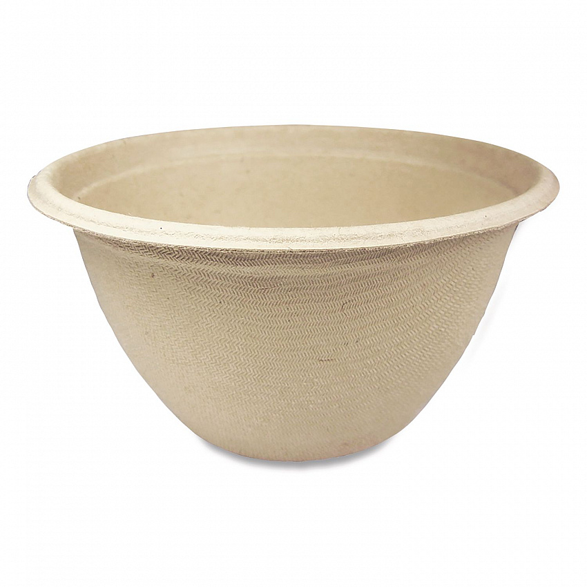 Fiber Barrel Bowls, 12 oz, 4.5" Diameter x 2.5" h, Natural, Paper, 500/Carton (BBSC12NLFP)
