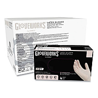 Latex Disposable Gloves, Powder-Free, Small, 4 mil Thick, 9.5" Long, Ivory, 100/Box, 10 Boxes/Carton (TLF42100)