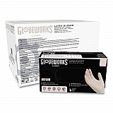 Latex Disposable Gloves, Powder-Free, Large, 4 mil Thick, 9.5" Long, Ivory, 100/Box, 10 Boxes/Carton (TLF46100)