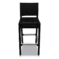 Gama Series Barstools, Supports Up to 300 lb, 31.25" Seat Height, Chocolate Seat, Chocolate Back, Chocolate Base (GAMBSCHO)