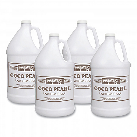 Coco Pearl Liquid Hand Soap, Coconut Scent, 128 oz, 4/Carton (COCOPEARL)