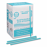 Marine Biodegradable Straws, 7.75", Ocean Blue, 6,000/Carton (511203)