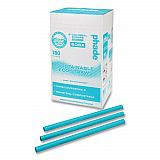 Marine Biodegradable Straws, Boba Straw, 9", Ocean Blue, 720/Carton (511207)