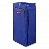 Vinyl Cleaning Cart Bag for Rubbermaid Commercial High-Capacity Cleaning Carts, 34 gal, 10.5" x 17.5" x 33", Blue (1966883)