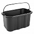 Heavy-Duty Cleaning Cart Caddy, 10 qt, Black, 6/Carton (FG9T8200BLA)