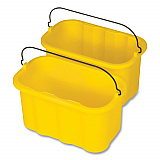 Heavy-Duty Cleaning Cart Caddy, 10-qt, Yellow, 6/Carton (FG9T8200YEL)