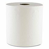 Hard Wound Towel, 1 Ply, 8" x 700 ft, White, 6/Carton (700W)