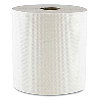 Hard Wound Towel, 1 Ply, 8" x 700 ft, White, 6/Carton (700W)