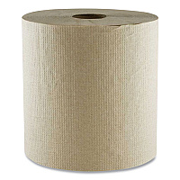 Hard Wound Towel, 1 Ply, 8" x 700 ft, Kraft, 6/Carton (700K)