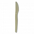 EcoSense Renewable Plant Starch Cutlery, Knife, Plastic, Cream, 50/Pack (EPS001PK)